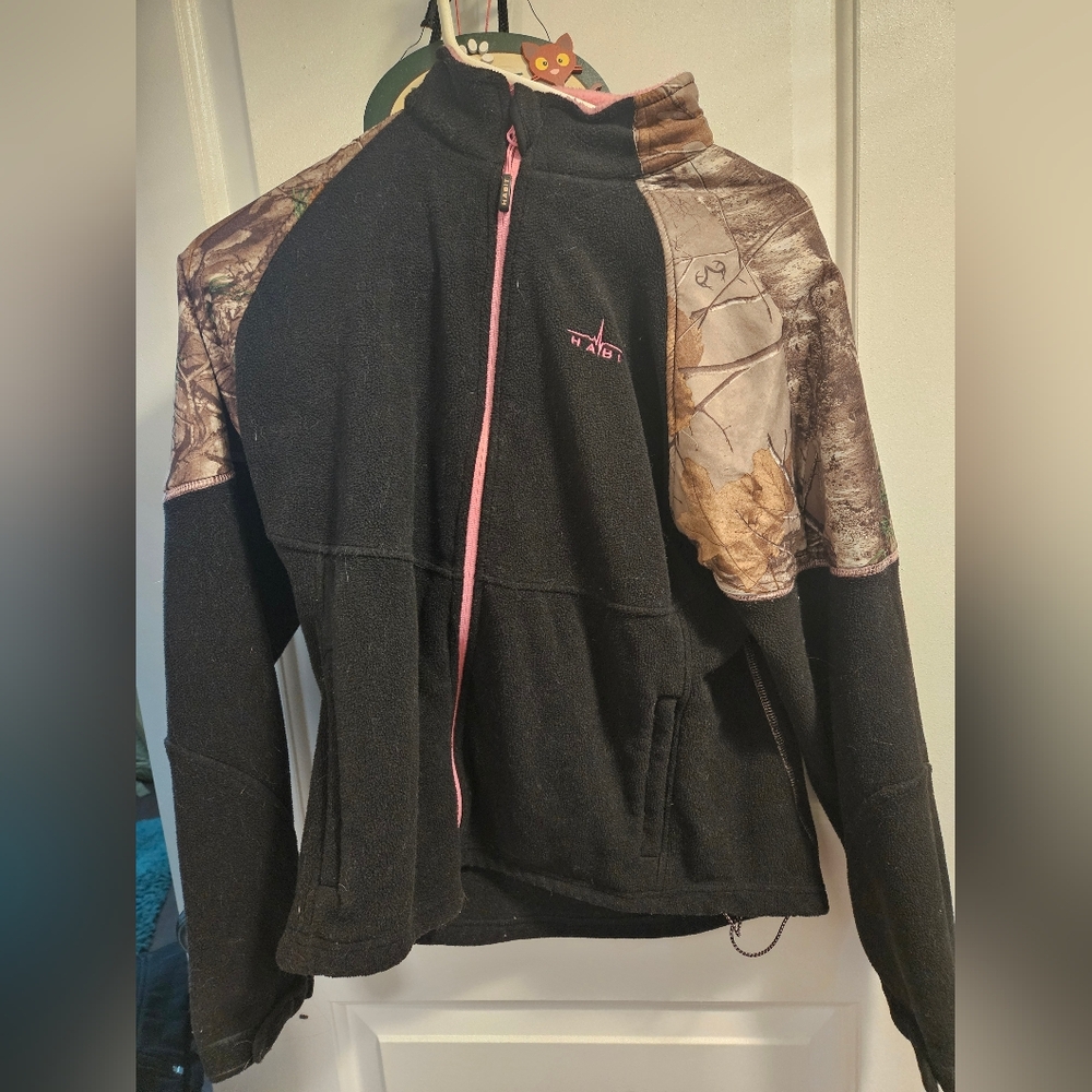 Habit Fleece Zip Up Jacket with Realtree Xtra Shoulders Hunting Hunter